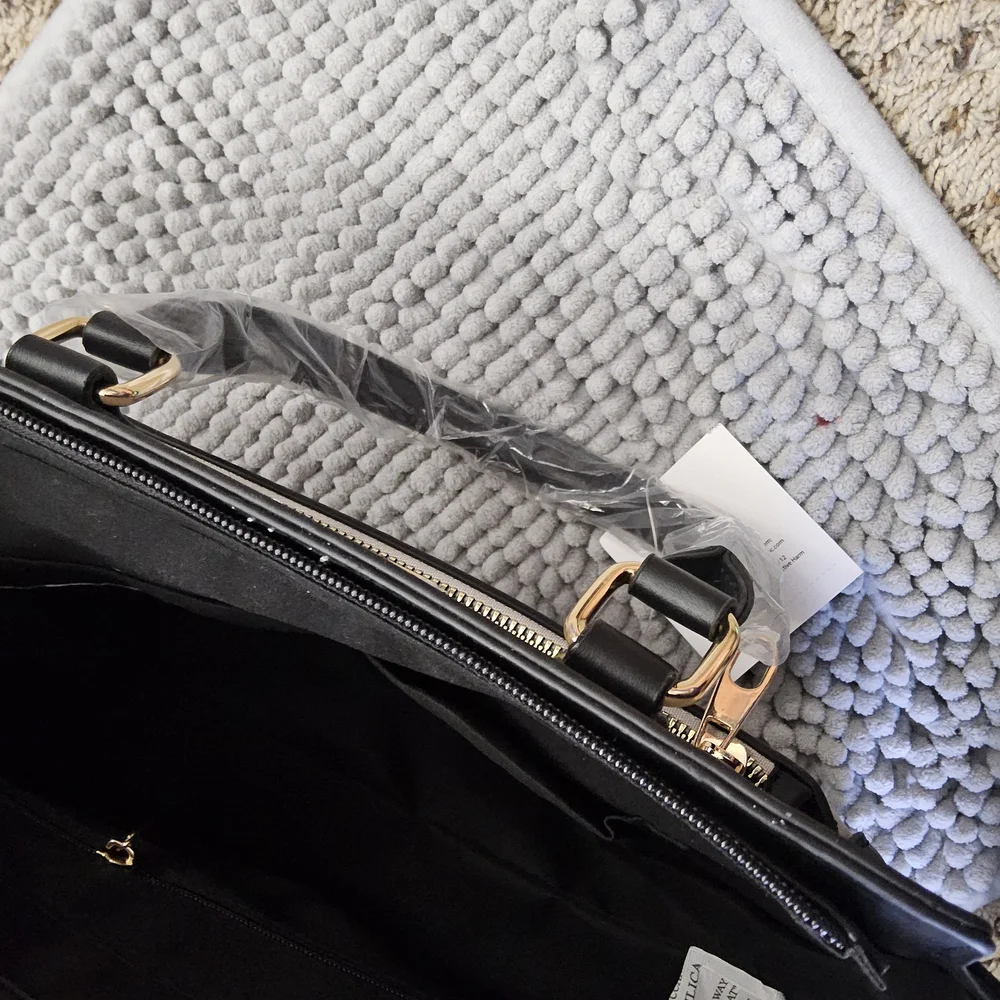 New Beverly Hills Polo Club Grey and Black Satchel/Crossbody